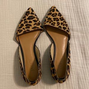 J.Crew calf hair leopard flats✨